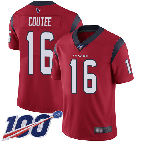 Houston Texans Limited Red Men Keke Coutee Alternate Jersey NFL Football #16 100th Season Vapor Untouchable->women nfl jersey->Women Jersey